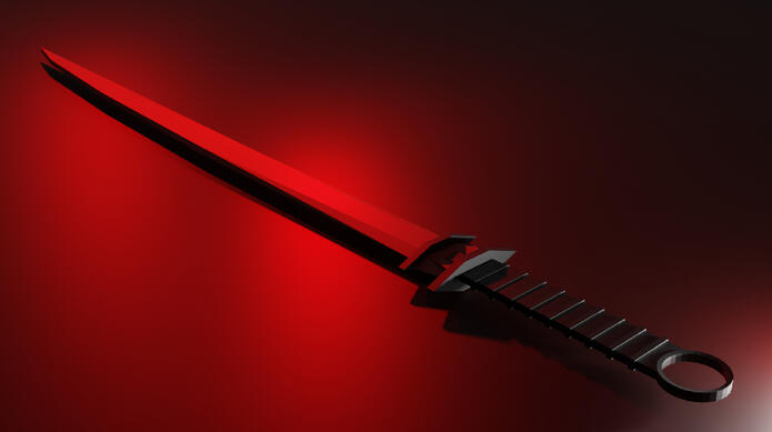 Red Sci-Fi Sword